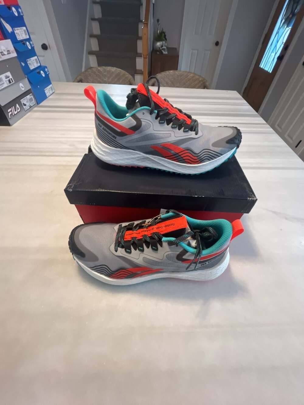 Reebok Floatride Energy 4 Adventure Grey Orange Flare GX4799 men’s 7.5